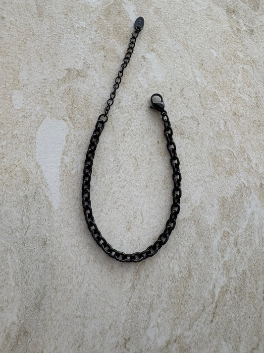 The Miles Bracelet - Black (Small)